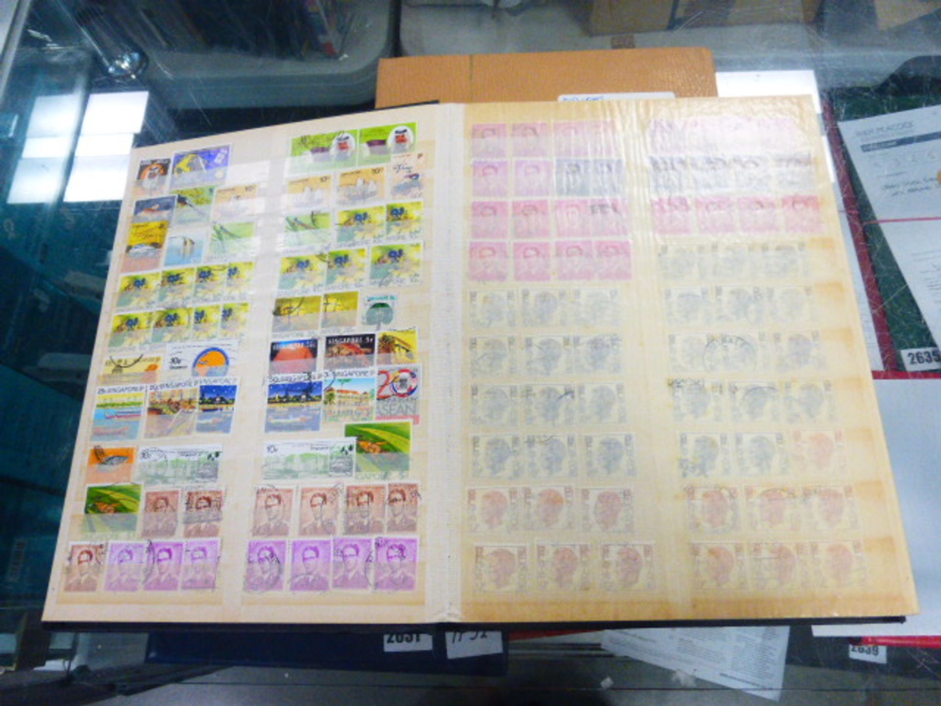 2 Stock books of world stamps inc. Belgium, Denmark, Italy, etc