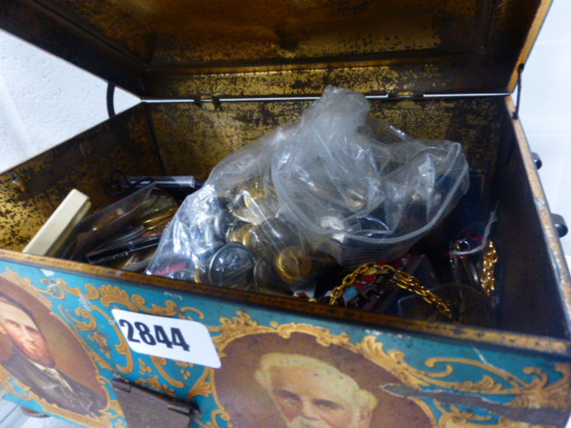 Bag containing various mixed world coins