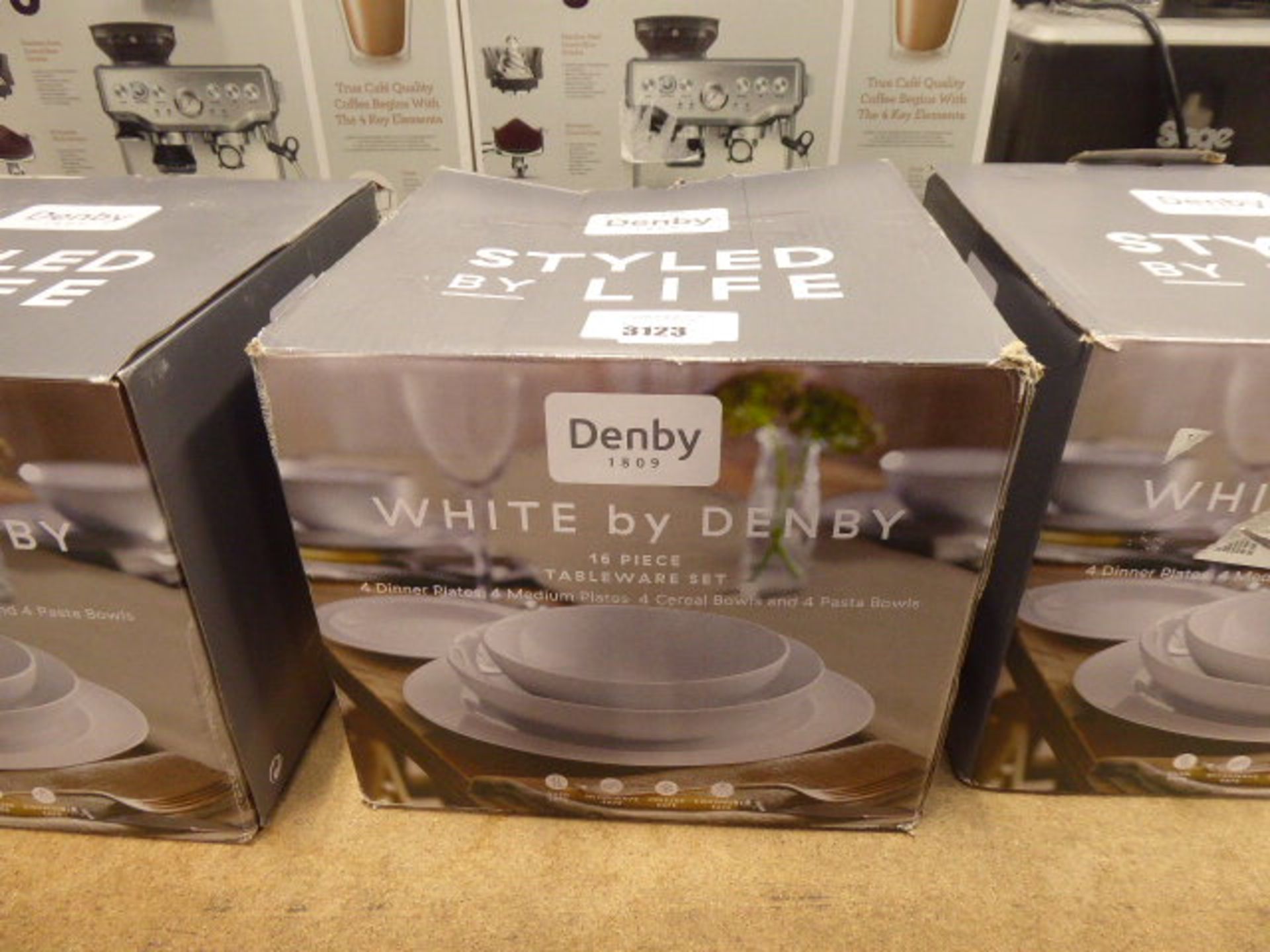 Boxed Denby tableware set