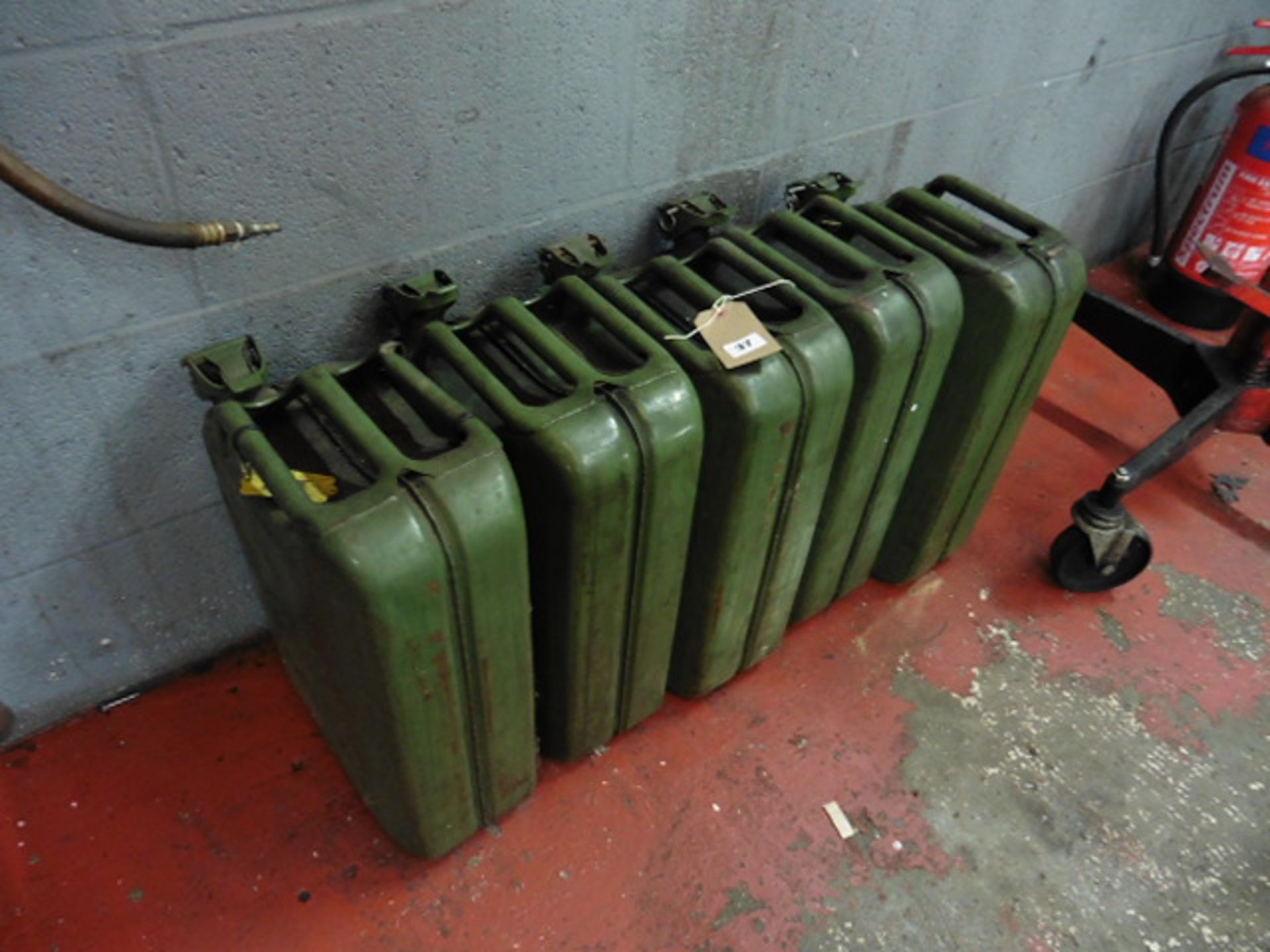 5 x 20l jerry cans some with contents