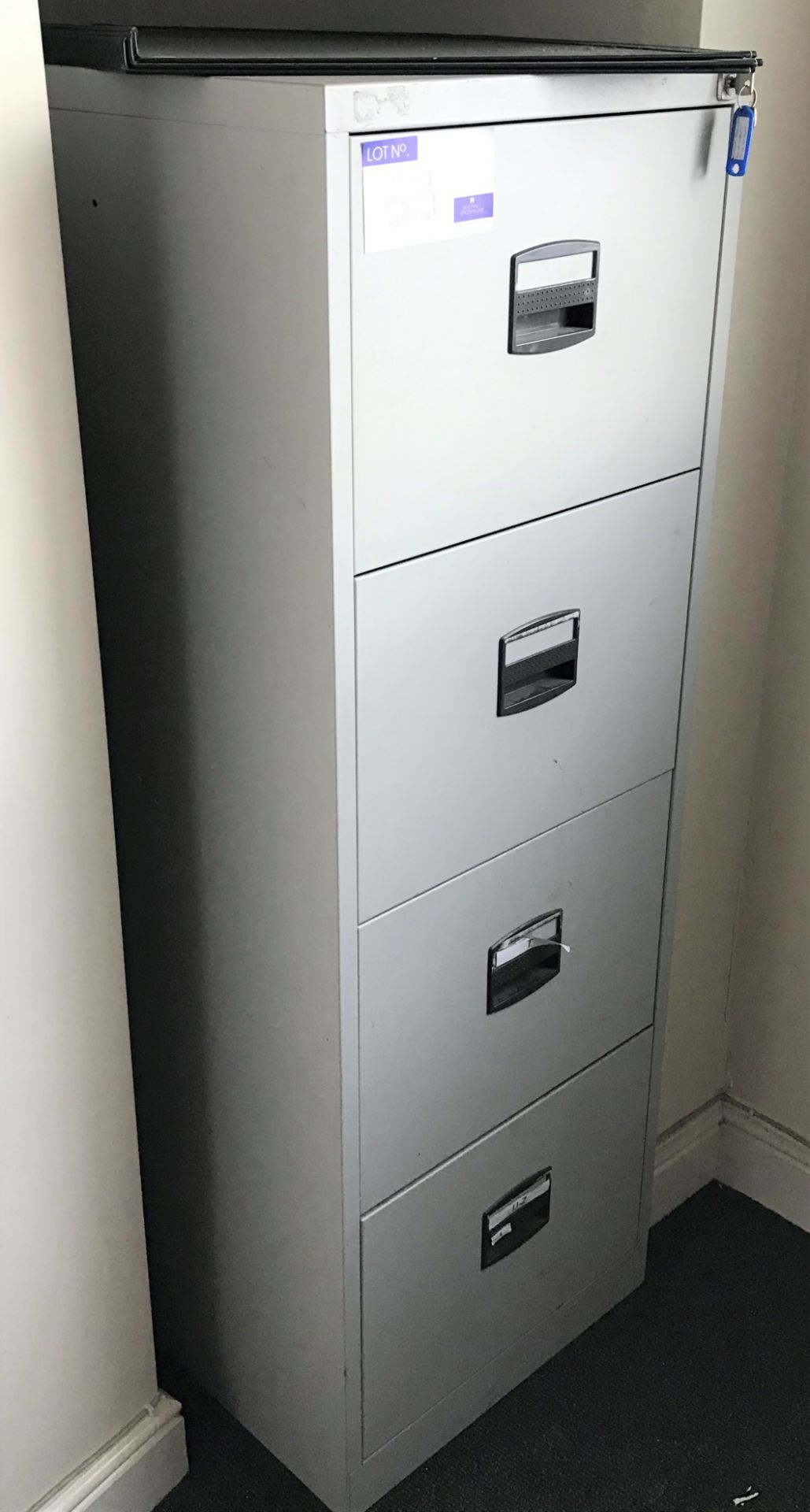 A 4 drawer Filing Cabinet (collection by appointment between 16th and 20th March 2020).
