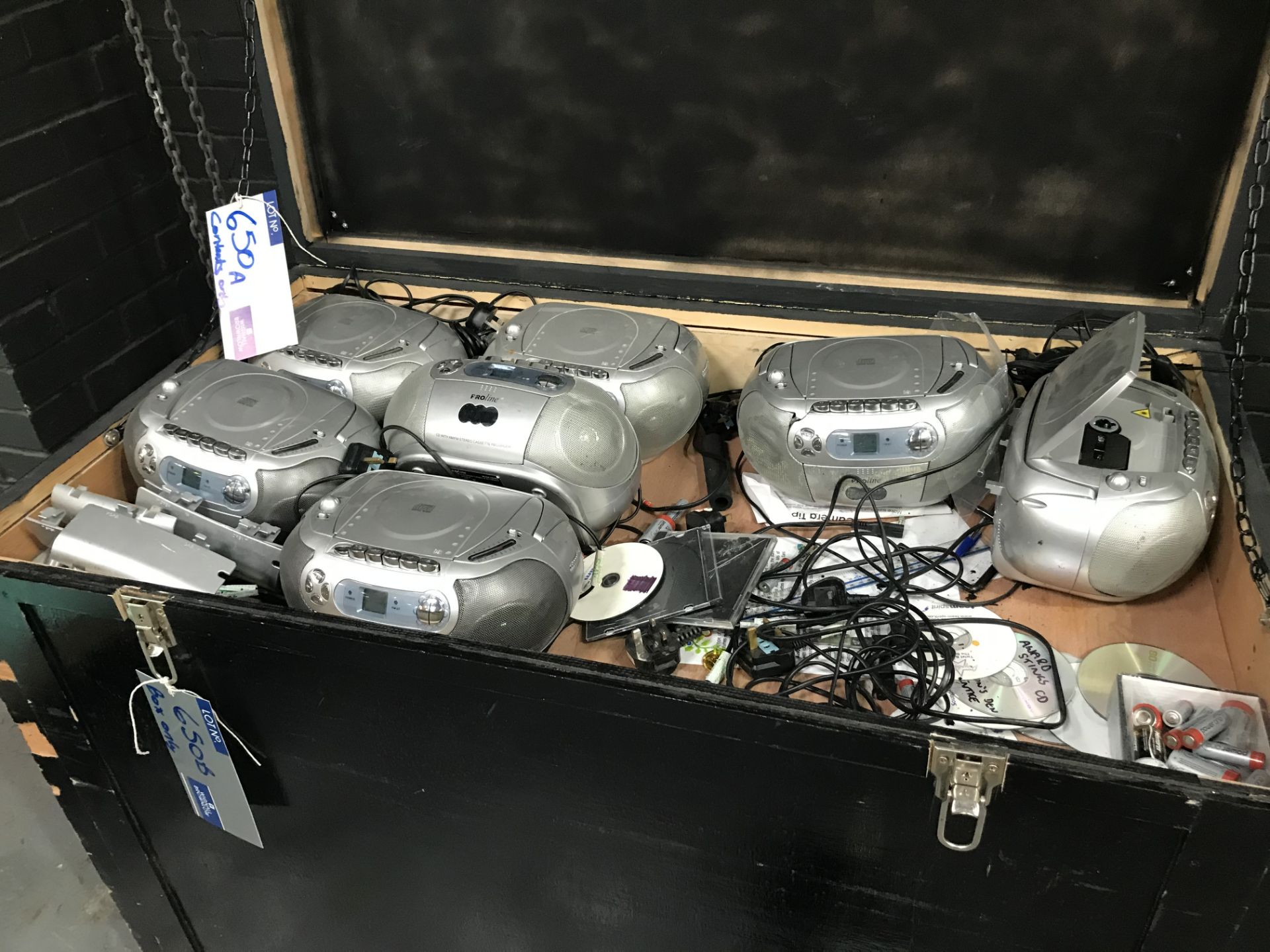 7 Proline Portable CD/Radio Players.