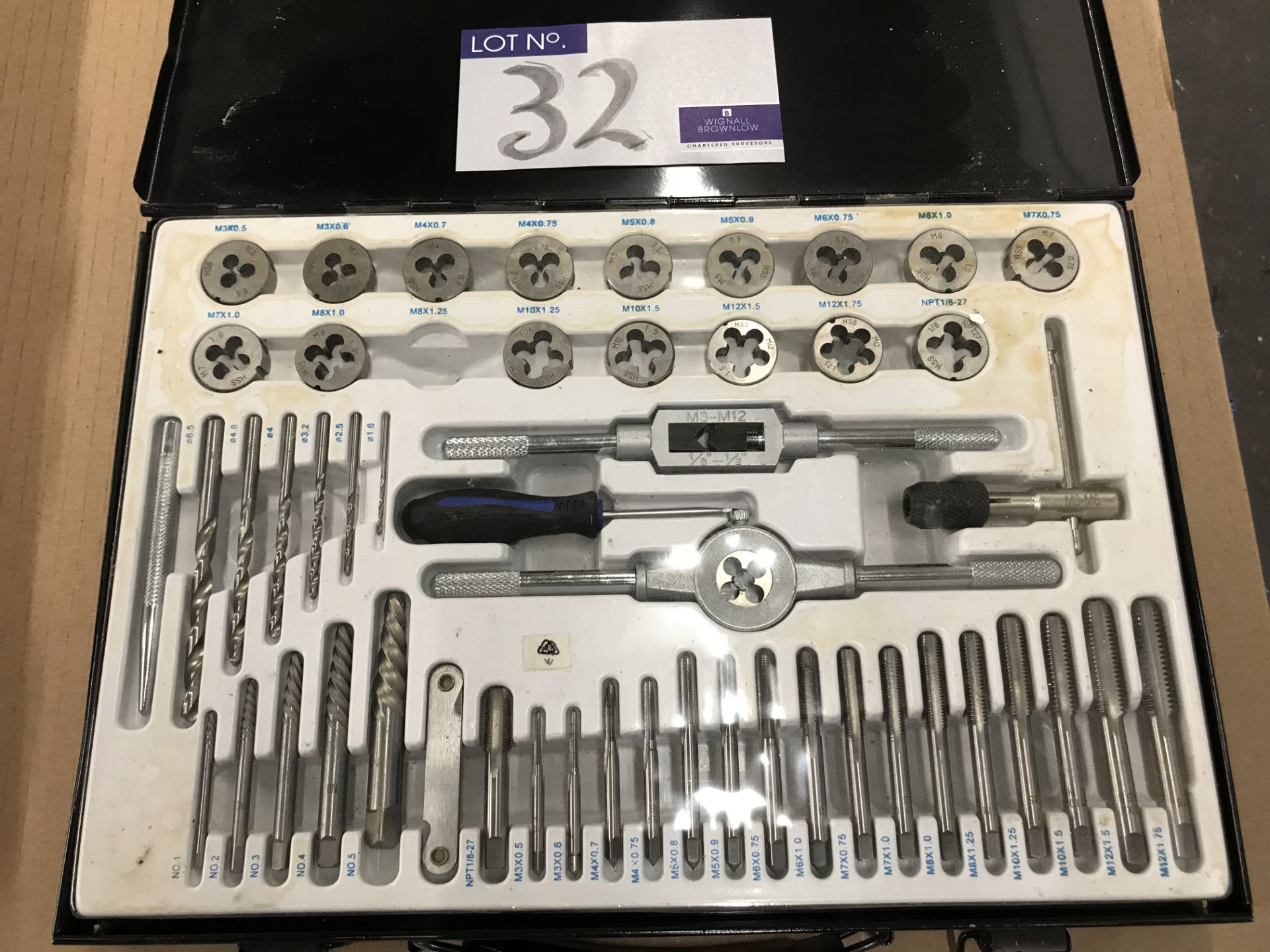 A Tap and Die Set in carry case.
