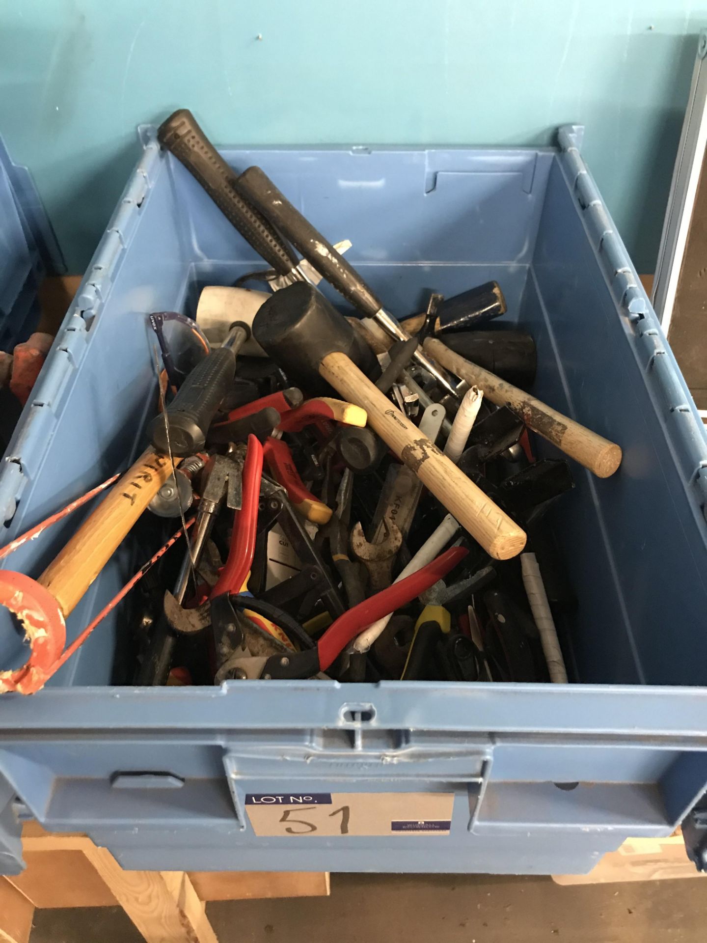 Assorted Hand Tools in one box.