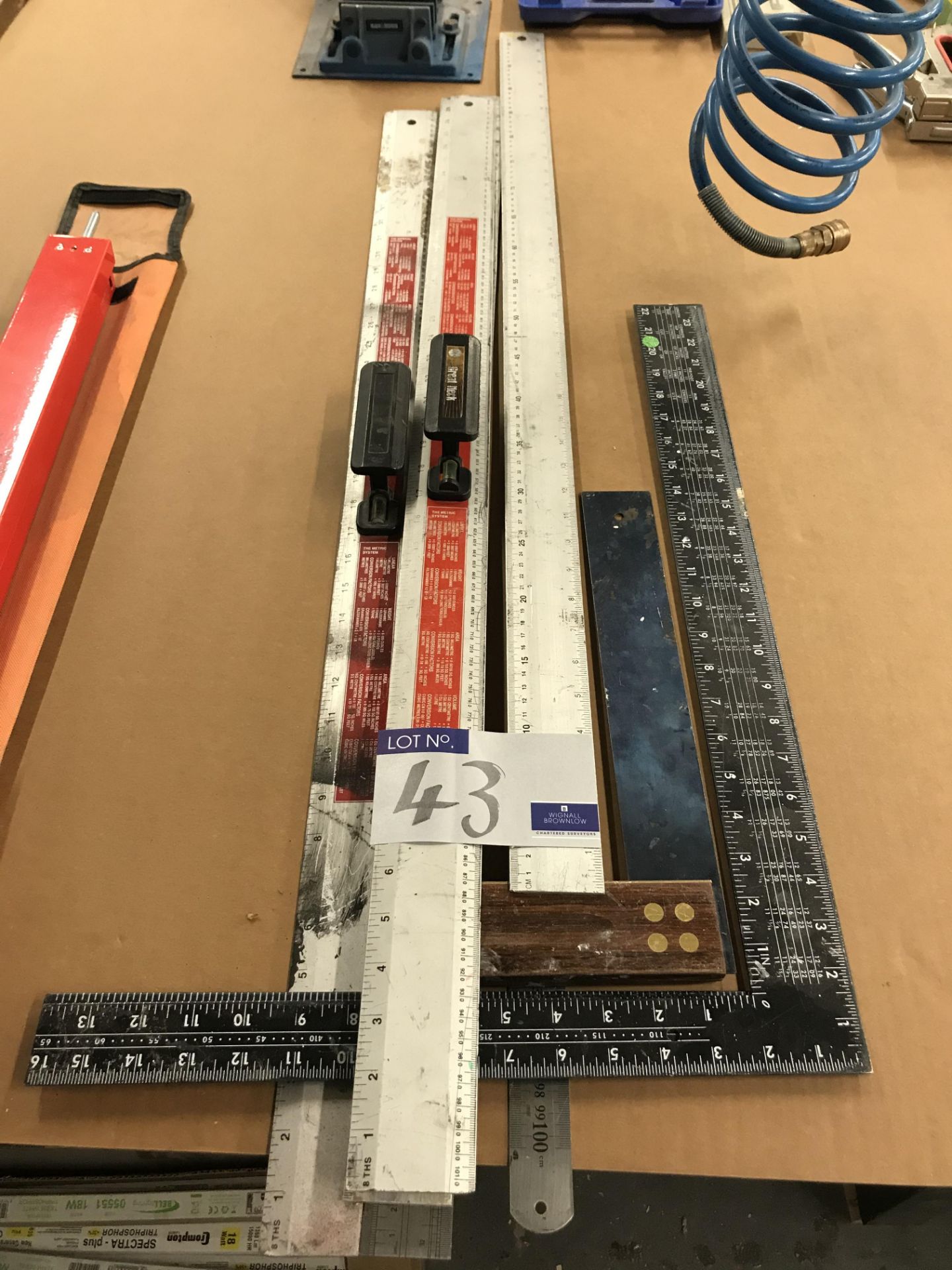 Assorted Precision Rulers and Set Squares (as lotted).