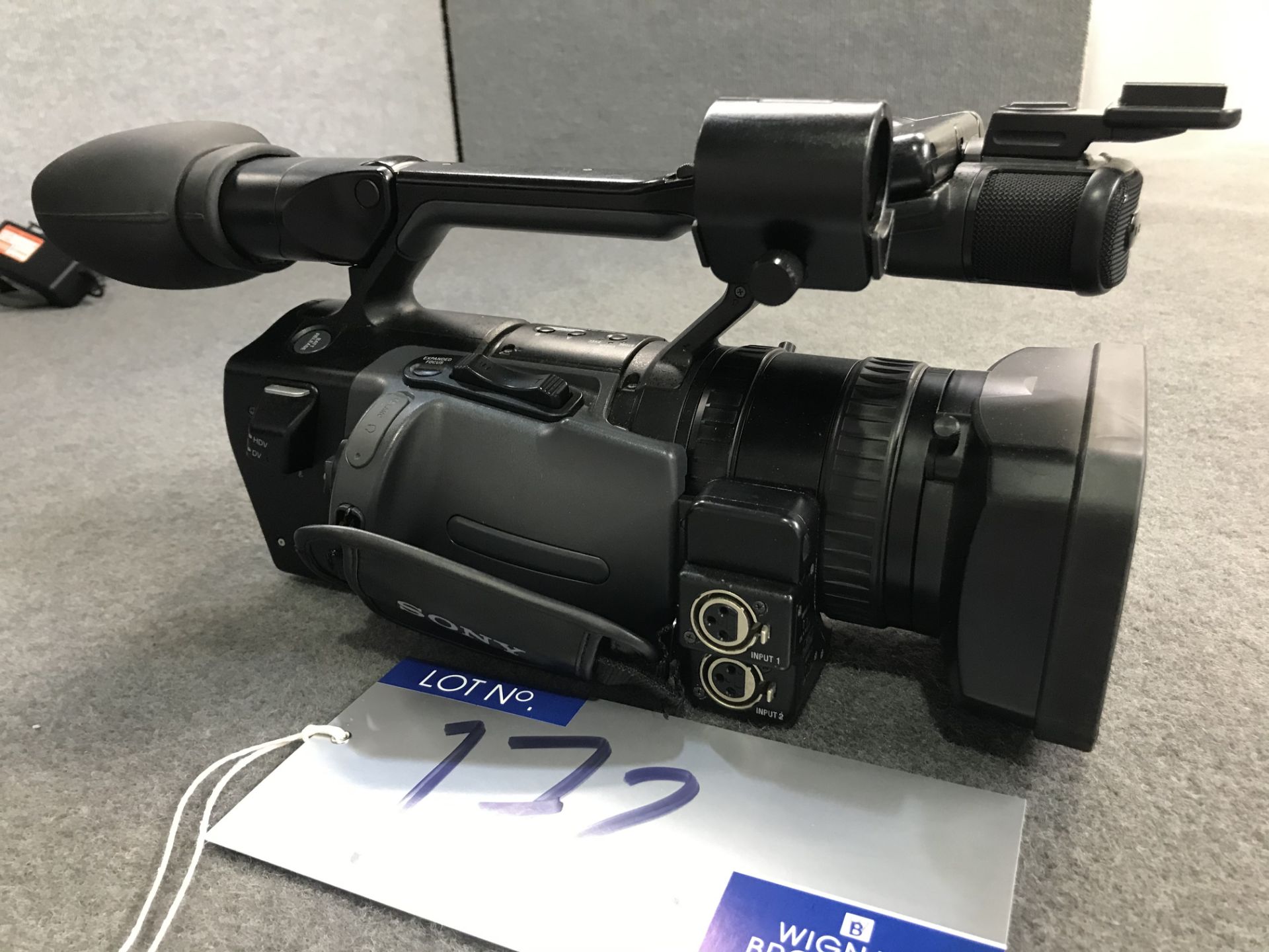 A Sony HVR-Z1U Digital HD Video Camera Recorder No.1129938 with carry case and accessories ( - Image 2 of 4
