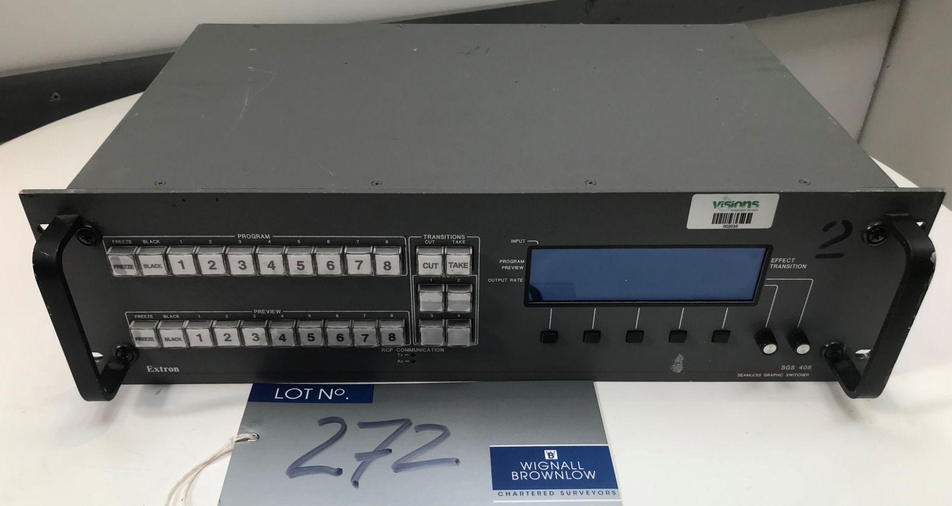 An Extron SGS408 Seamless Graphic Video Switcher (located at Unit 54 Westbrook Park, Trafford Park