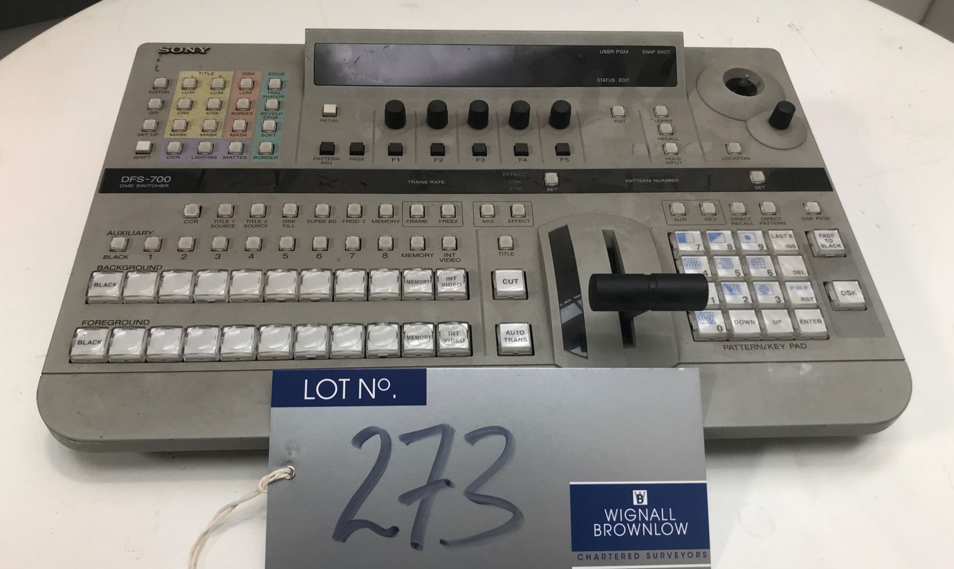 A Sony DFS-7008 DME Switcher with DFS-7001 Controller and Flight Case (located at Unit 54 - Image 2 of 2