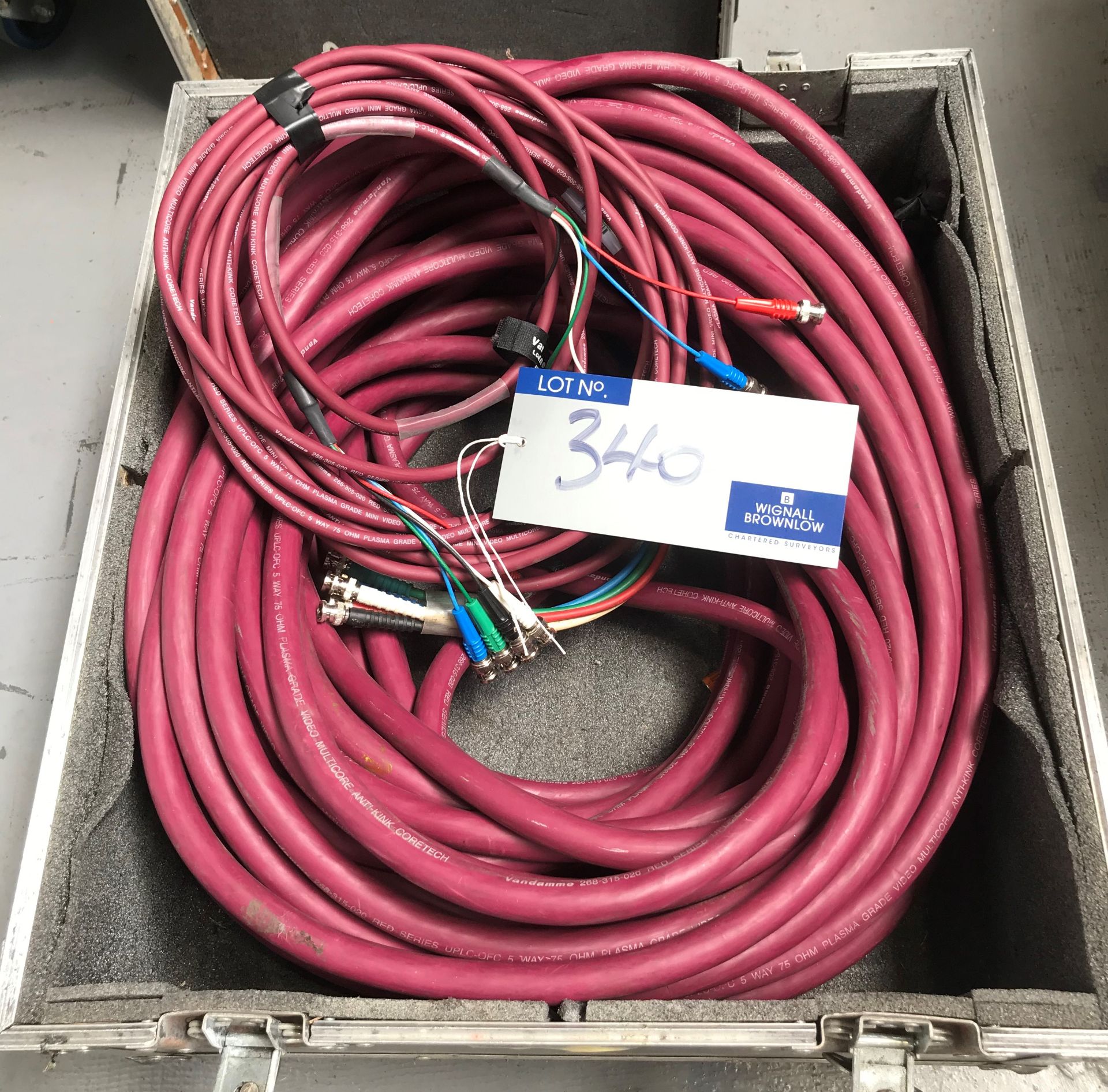 2 RGBHV Video Cables, 45m and 10m with mobile flight case (located at Unit 54 Westbrook Park,