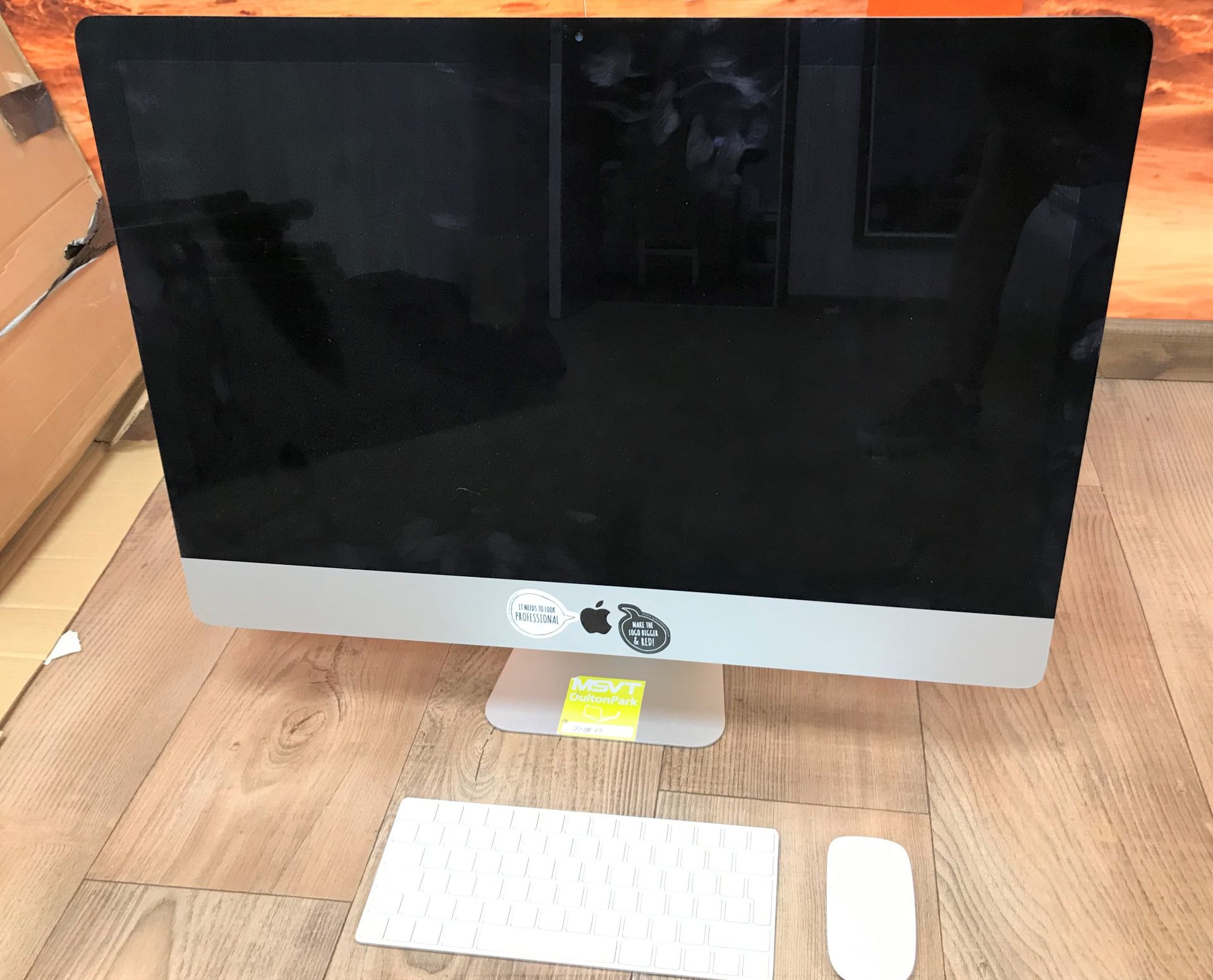 An Apple iMAC Model 1419 27in All-in-One Computer No.DGKS9HVRGQ17 with Wireless Keyboard and