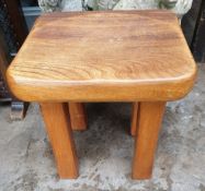 Vintage Hardwood Hand Made Small Stool