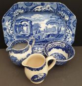 Antique & Vintage Blue & White China Includes Early Cup & Spode