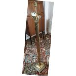 Vintage Brass Standard Lamp Corinthian Style Column