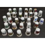 Vintage Collectable Parcel of 30 Assorted Thimbles Various Themes and Locations