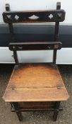 Antique Arts & crafts Style Metamorphic Library Chair Steps