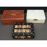 3 Vintage Boxes Includes 1 Onyx Type Box