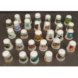 Vintage Collectable Parcel of 30 Assorted Thimbles Various Themes and Locations