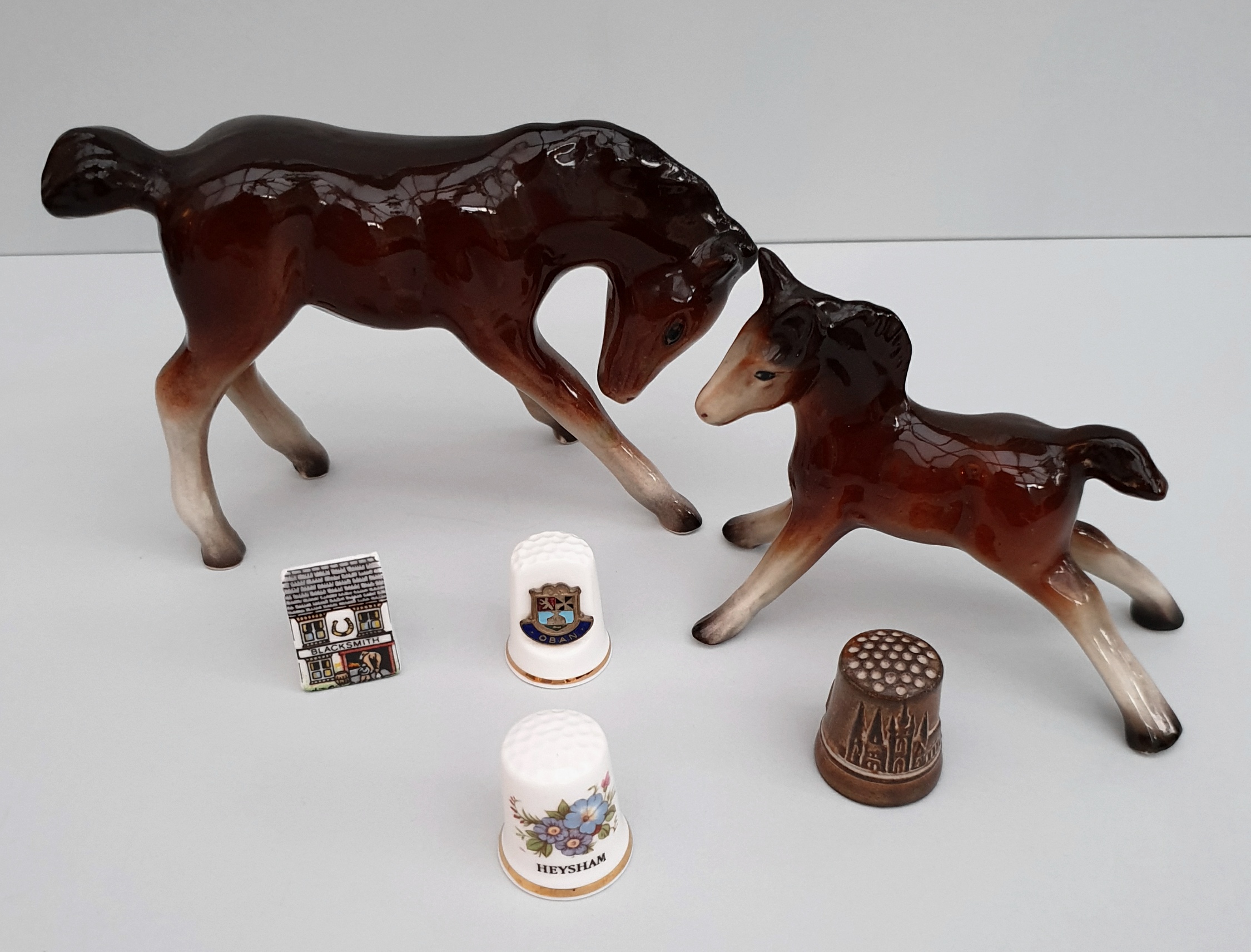 Vintage Collectable Horse Figures & Thimbles