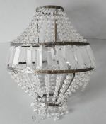 Antique Vintage Retro Glass Chandelier