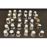 Vintage Collectable Parcel of 30 Assorted Thimbles Various Themes and Locations