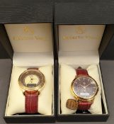 Collectable 2 Wrist Watches Roberto Vecci Boxed