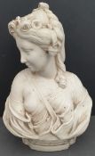 Vintage Female Bust Titled 'Sylvie'