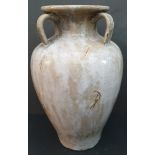 Vintage Glazed Studio Pottery Vase Signed To Base