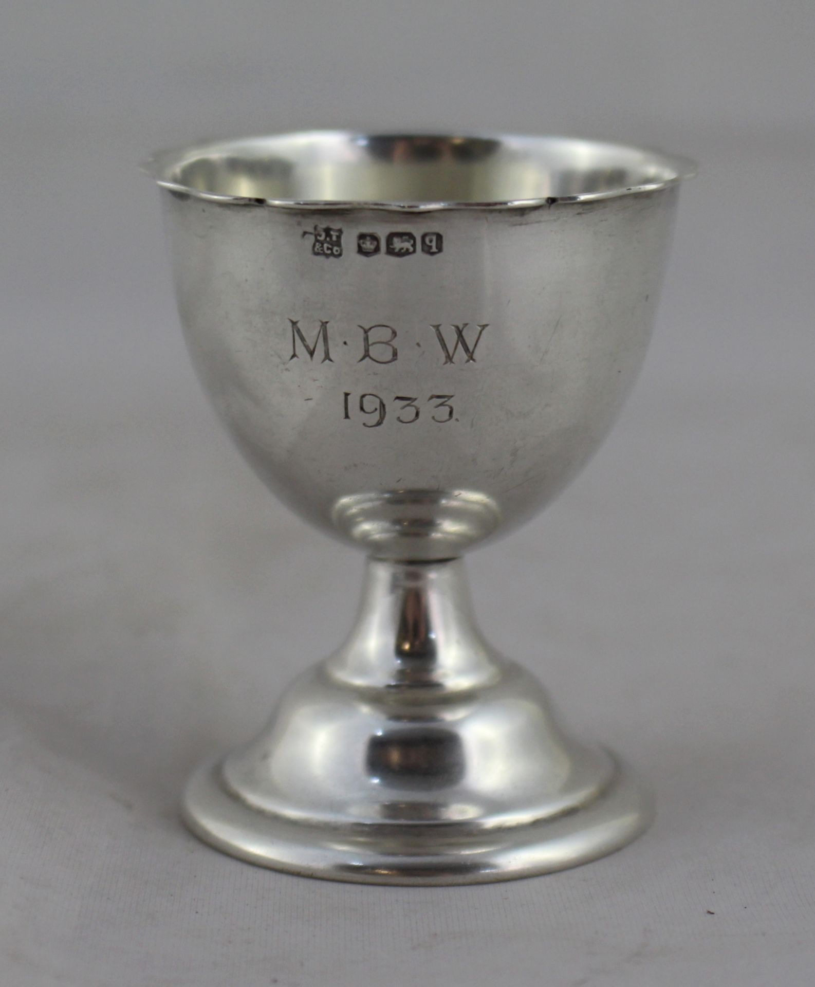 Miniature Silver Footed Cup Sheffield 1933