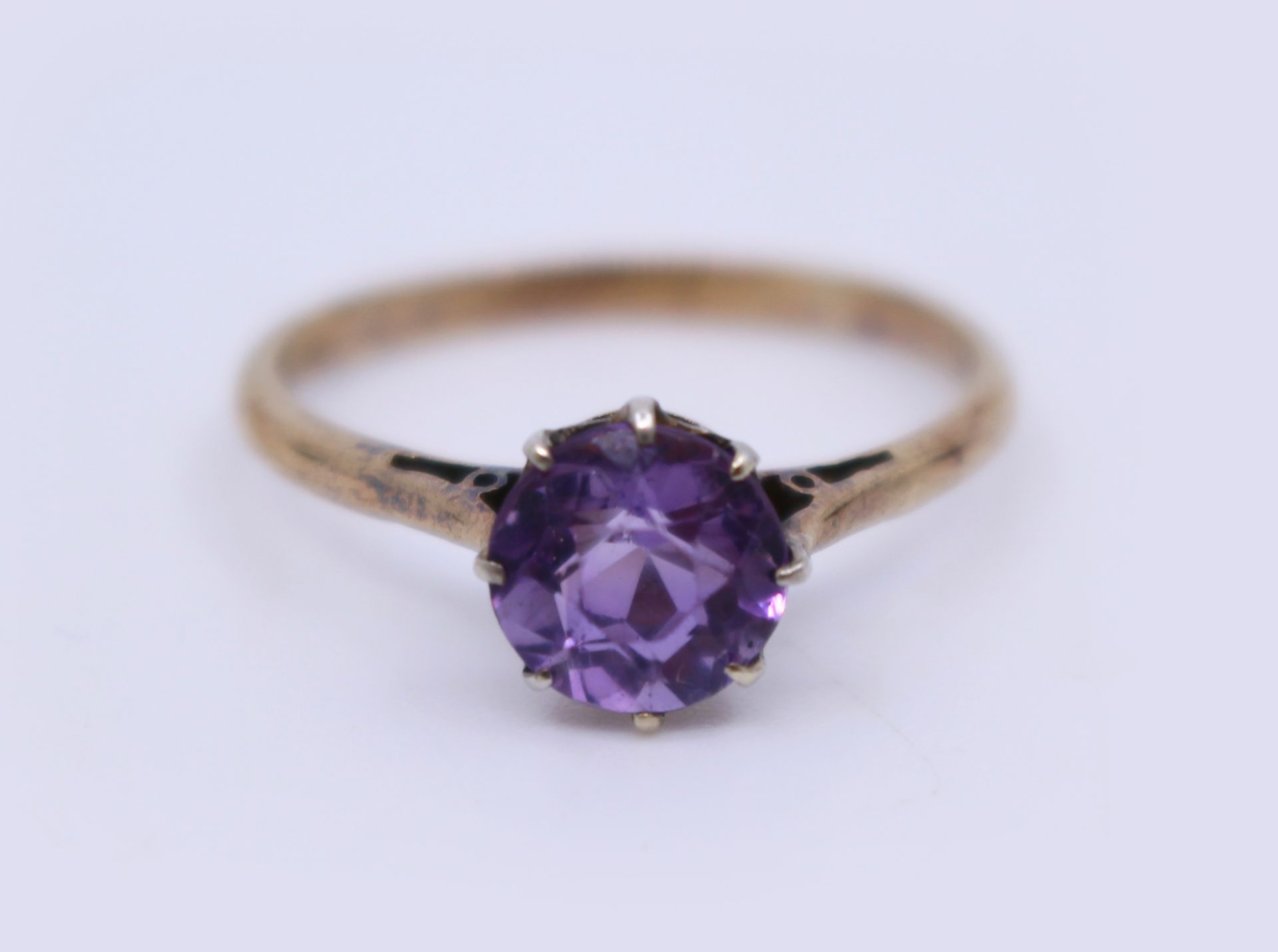 Amethyst 18ct Yellow Gold Ring - Image 2 of 4