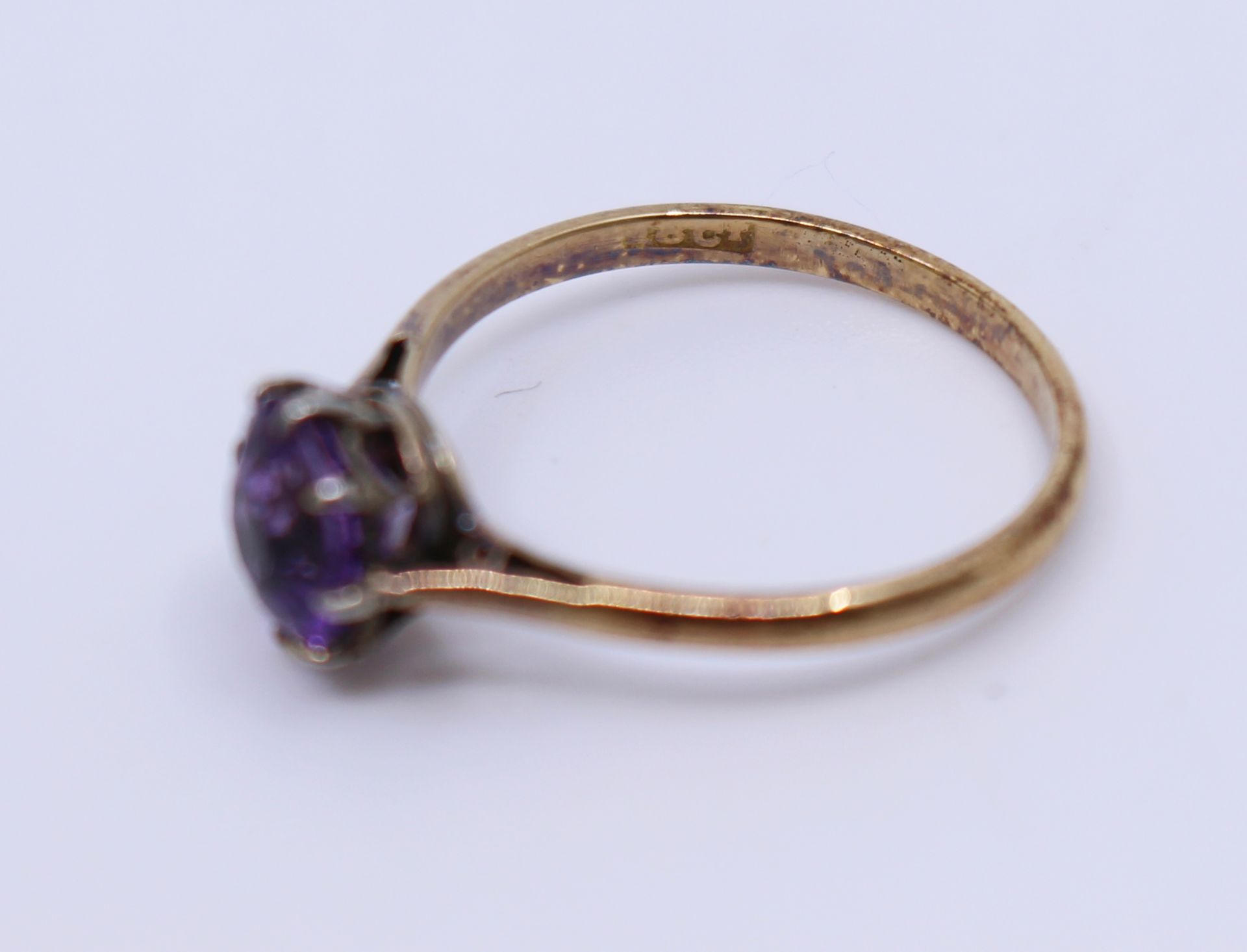 Amethyst 18ct Yellow Gold Ring - Image 3 of 4