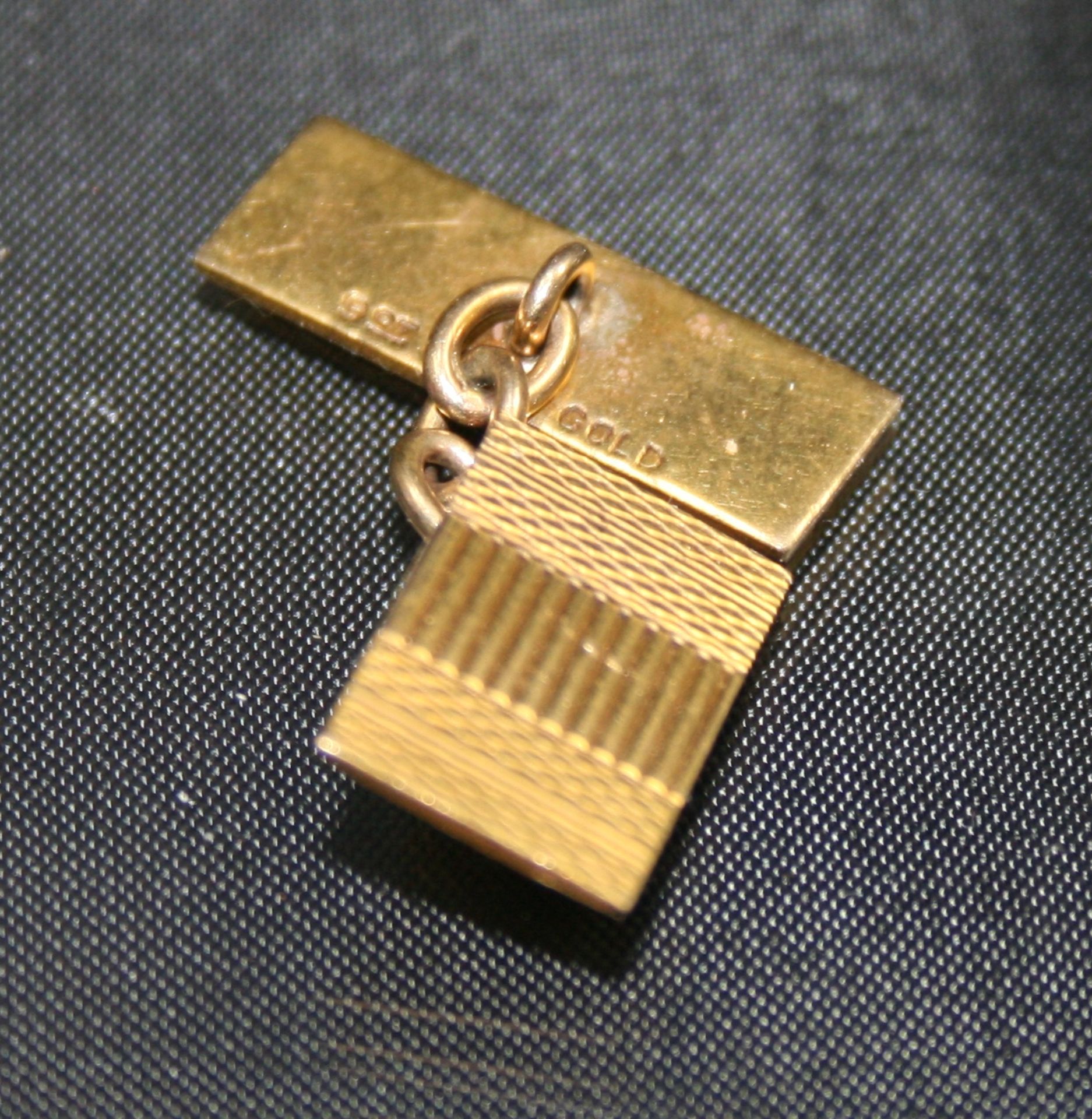 Gents 9ct Gold Cufflinks - Image 2 of 3