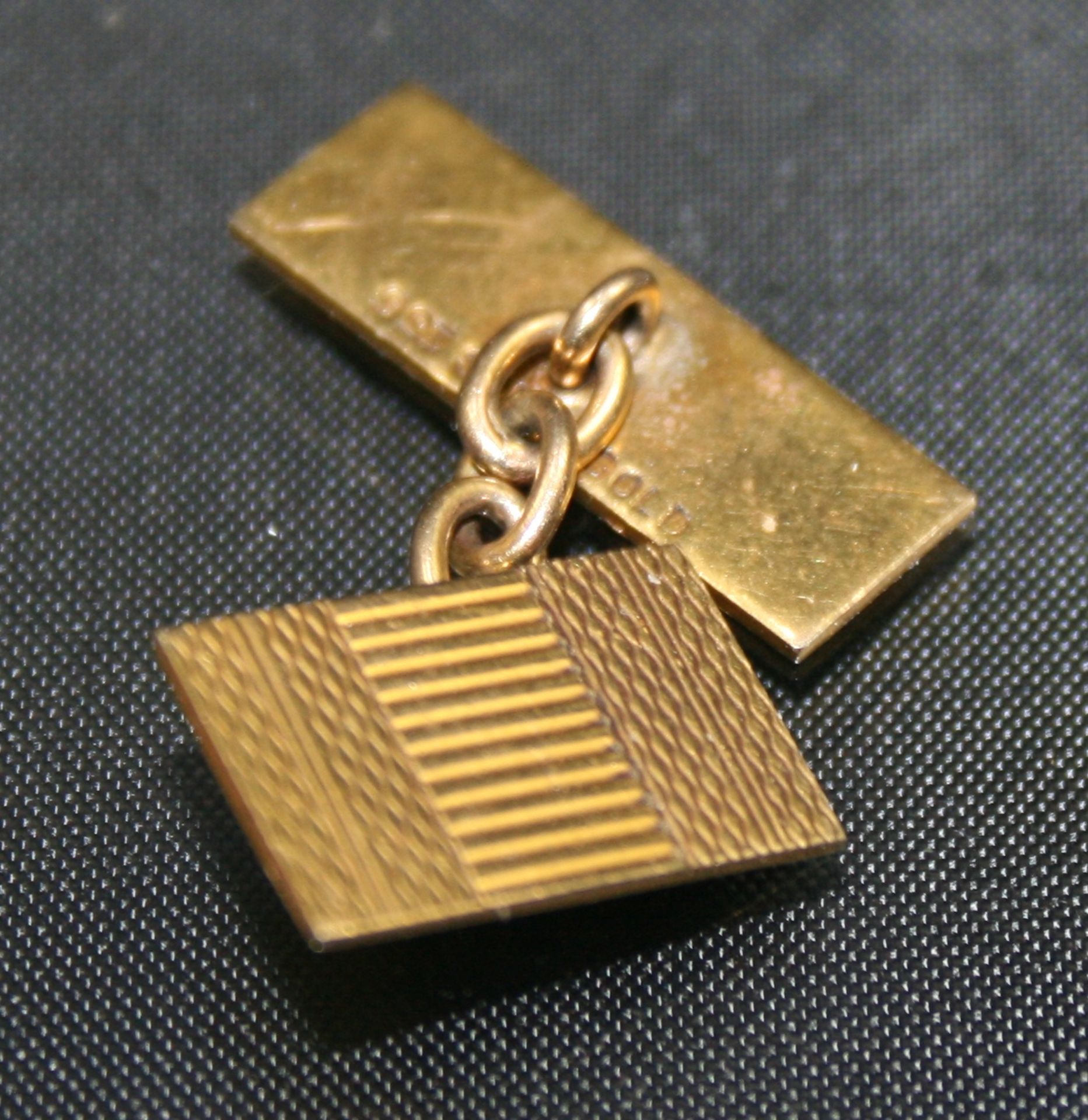 Gents 9ct Gold Cufflinks - Image 3 of 3