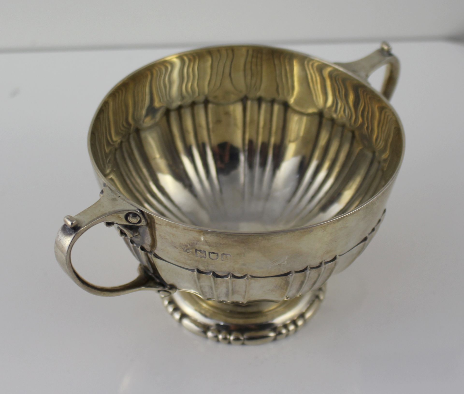 Edwardian Two Handled Hallmarked Silver Bowl London 1903 - Image 3 of 4