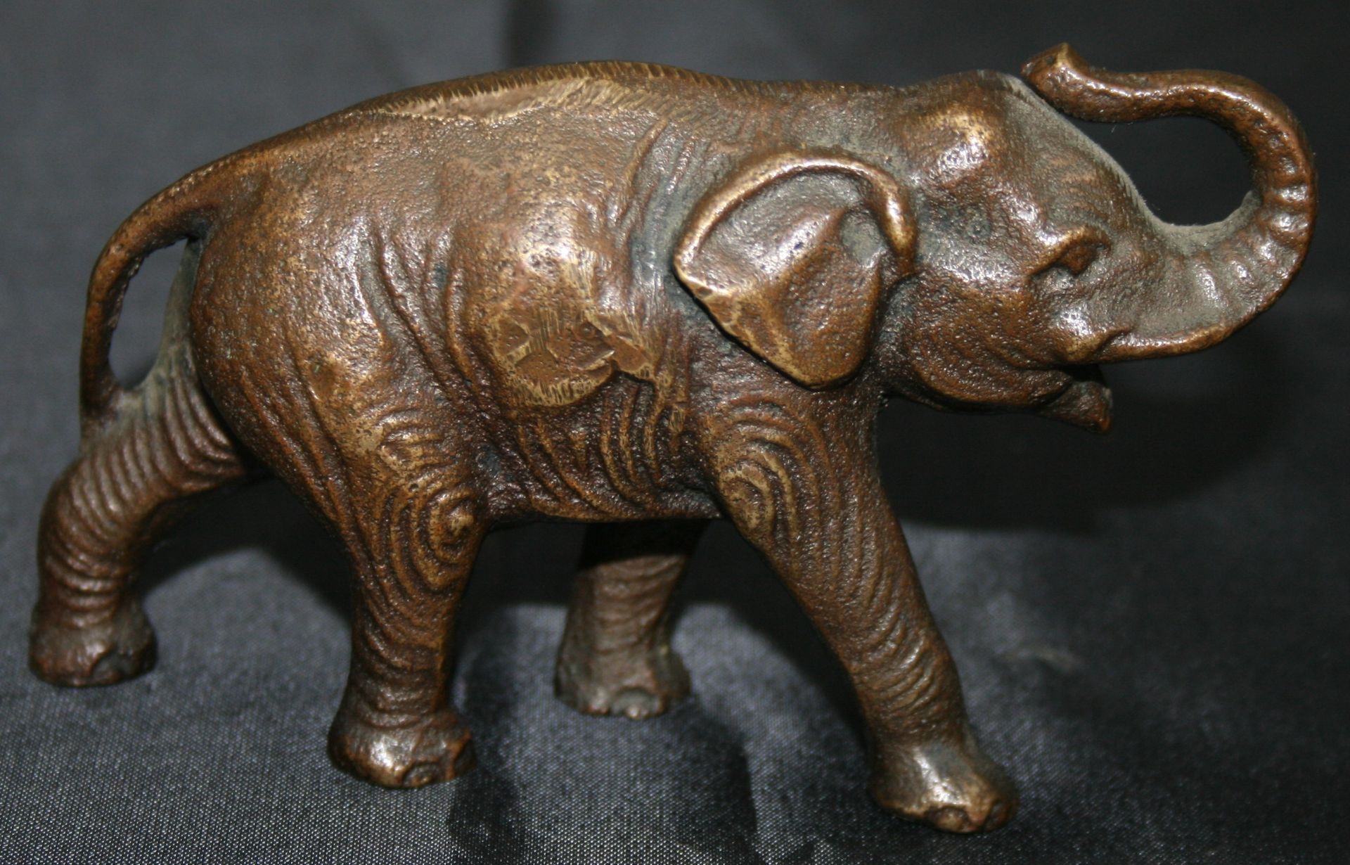 Fine Small Bronze Elephant - Image 3 of 4