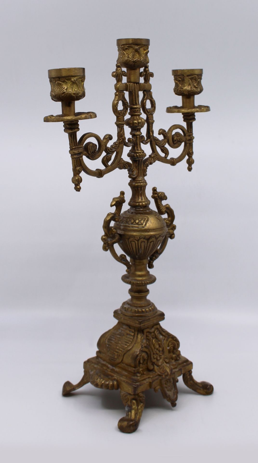 Ornate Solid Brass Candelabra