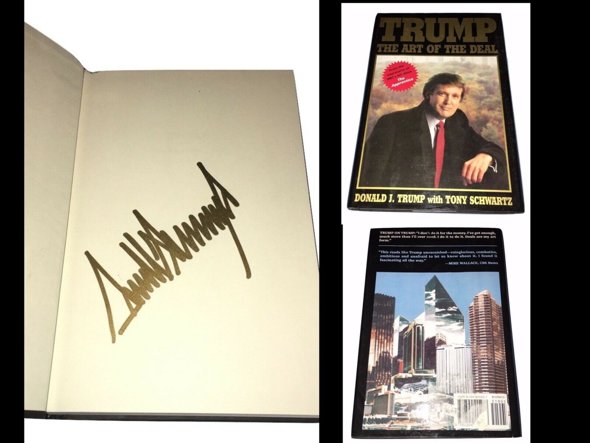 Donald Trump The Art of The Deal Hand Signed Book Autograph US President - Image 2 of 4