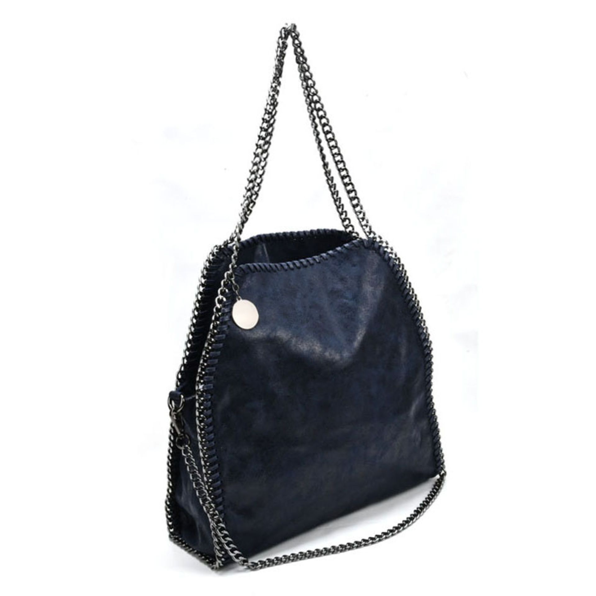 BLUE - Shoulder Bag With Chain Handel