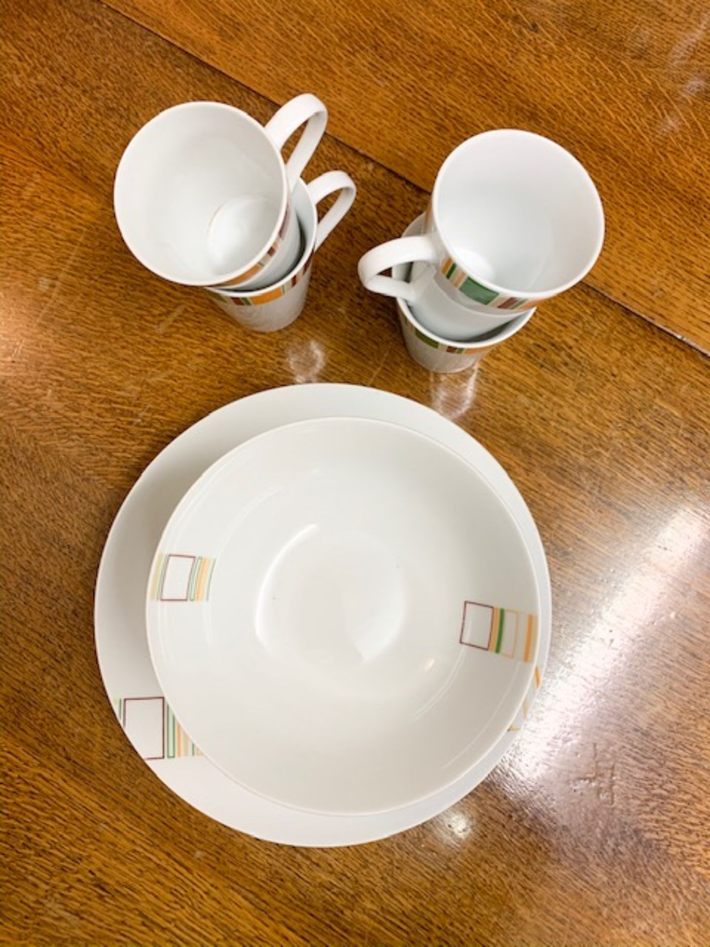 Kitchen cups and plates ste: Plates(flat, balls, small), tea cups, beer glasses, cappuccino glasses - Image 3 of 5