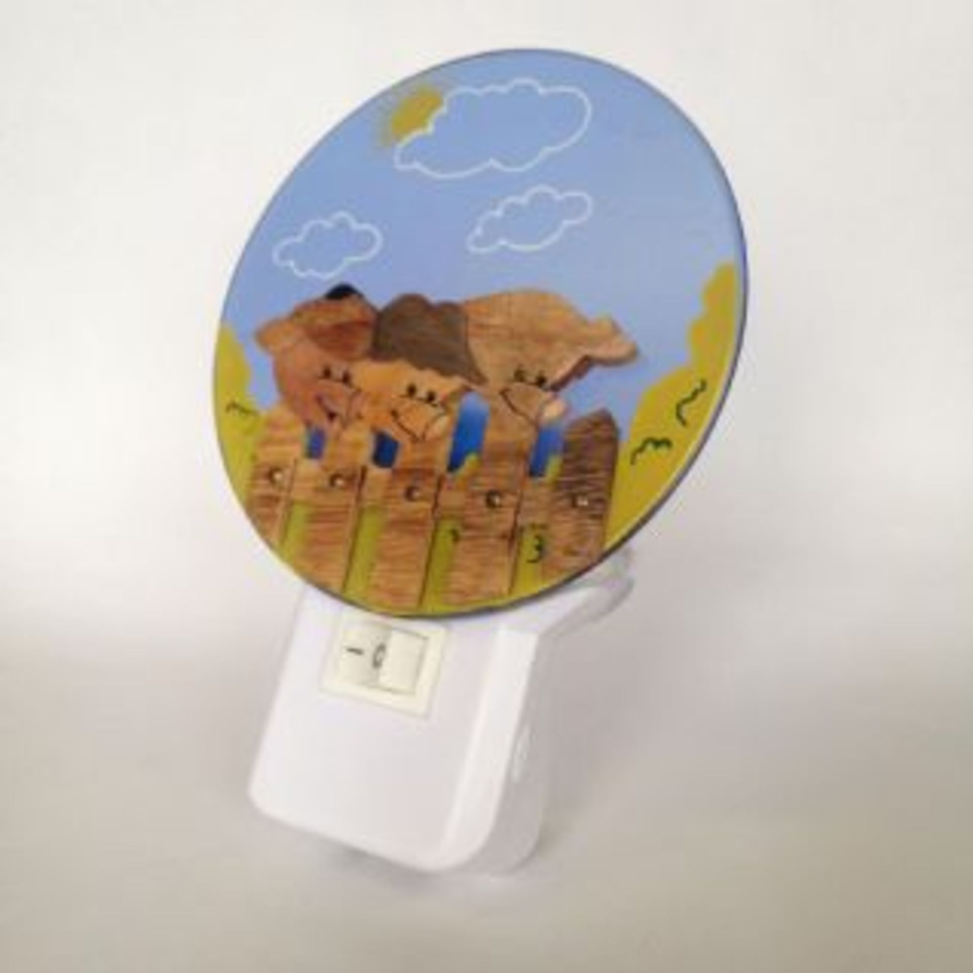 10 X Brand New Led Plug In Night Light 1w Led- Three Little Pigs Design