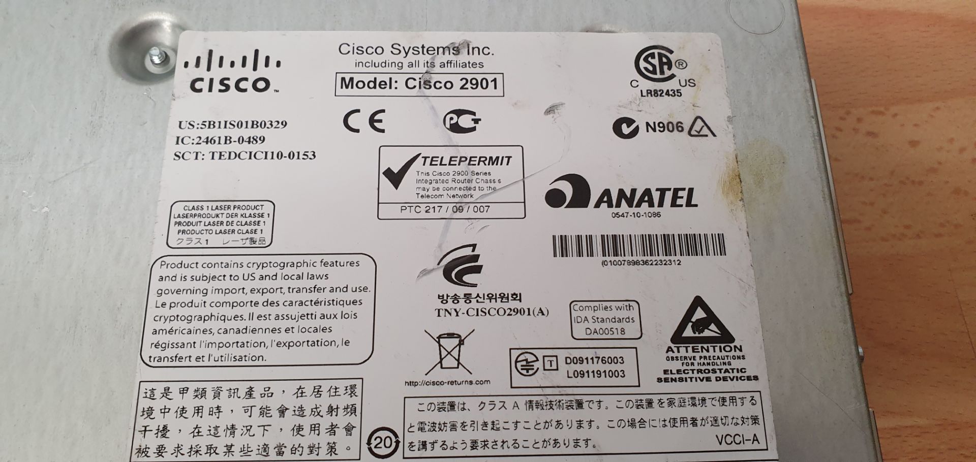 2 x Cisco 2901 Integrated Services Router - Image 4 of 4