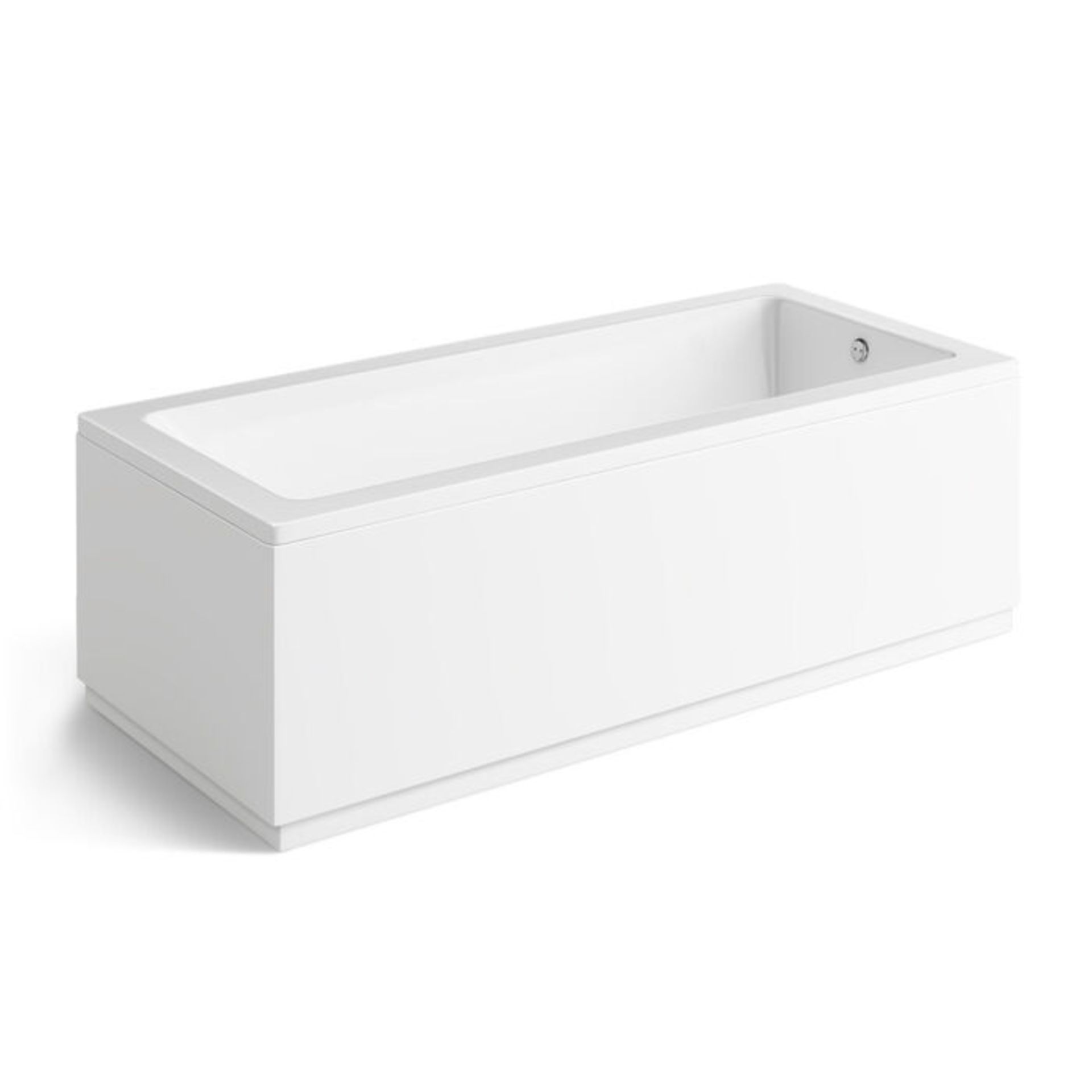 (Z45) 1600x750mm Square Single Ended Bath. COMES COMPLETE WITH SIDE PANEL. Manufactured in the ... - Image 3 of 3