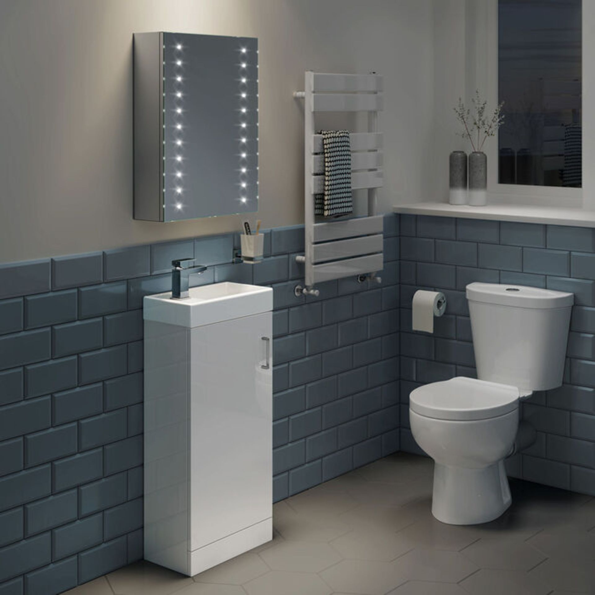 (Z3) 450x600mm Galactic Illuminated LED Mirror Cabinet - Shaver Socket. RRP £499.99. We love t... - Image 2 of 4