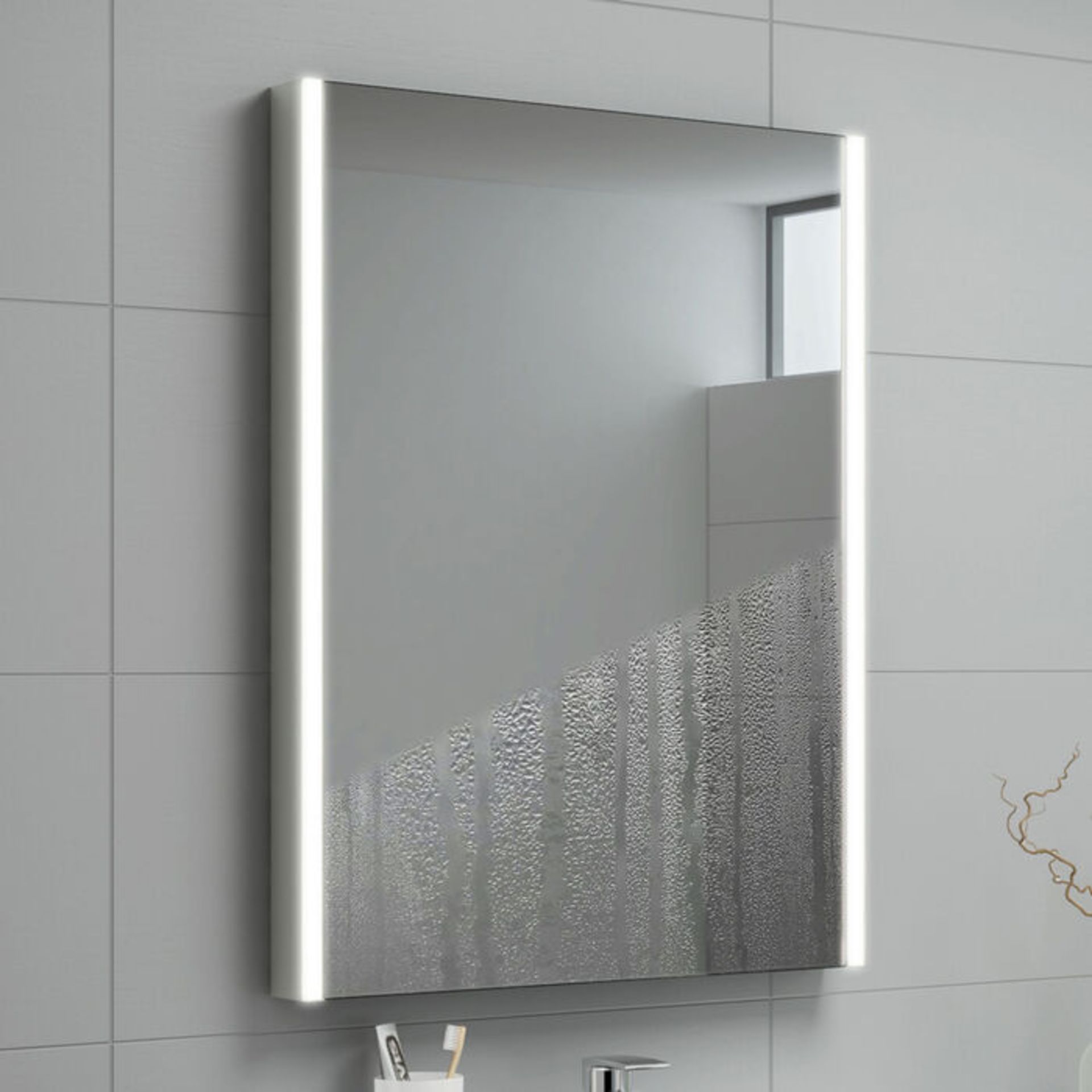 (TT33) 500x700mm Denver Illuminated LED Mirror - Bluetooth Speaker. RRP £399.99. Energy effici... - Image 3 of 6