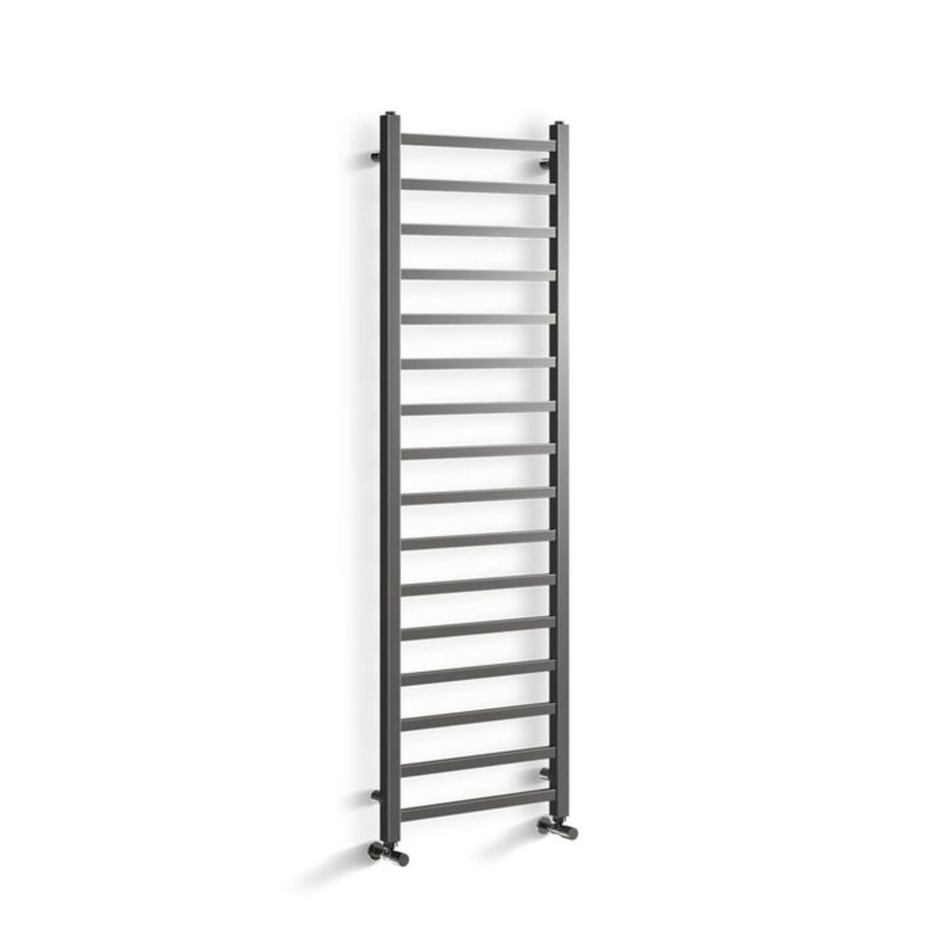 (TT23) 1600x500mm Black Nickel Square Rail Ladder Towel Radiator. RRP £349.99. Our expertly e... - Image 3 of 3