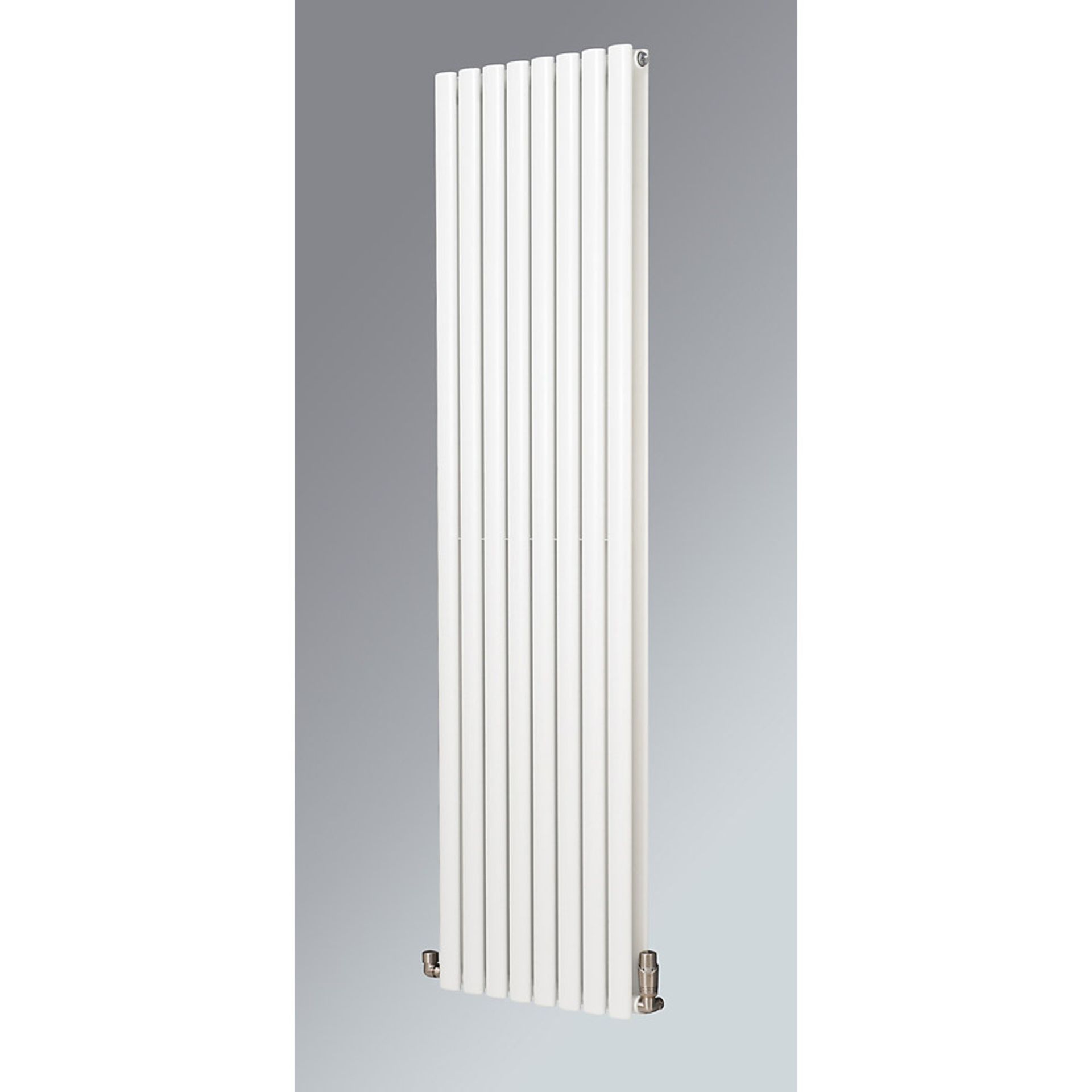 (J24) 1800x236mm Fortuna Duplex Designer Flat Panel Radiator White. Fortuna vertical radiators ... - Image 2 of 2
