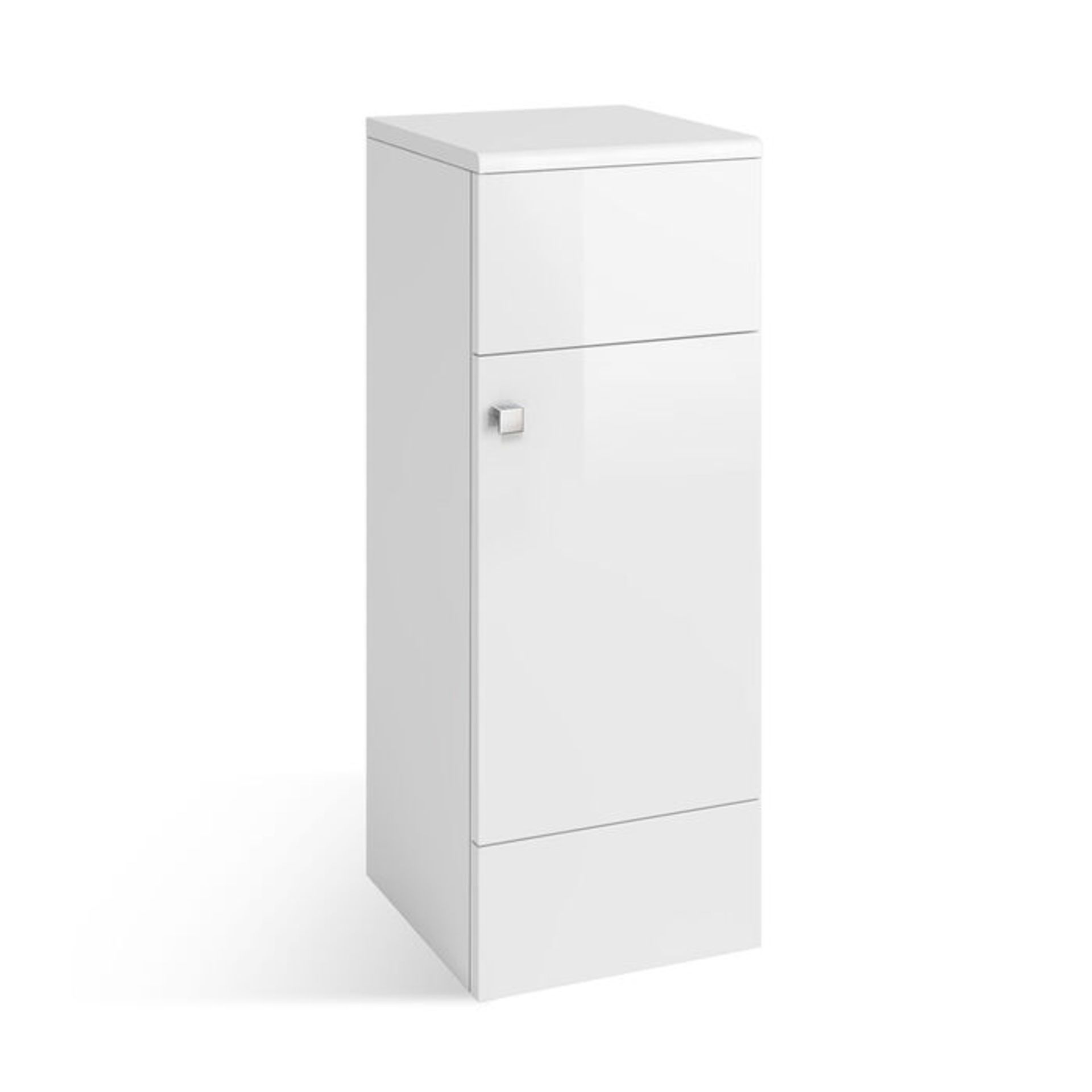 (AA31) 300mm Harper Gloss White Small Side Cabinet Unit. RRP £199.99. Our compact unit offers ... - Image 3 of 3