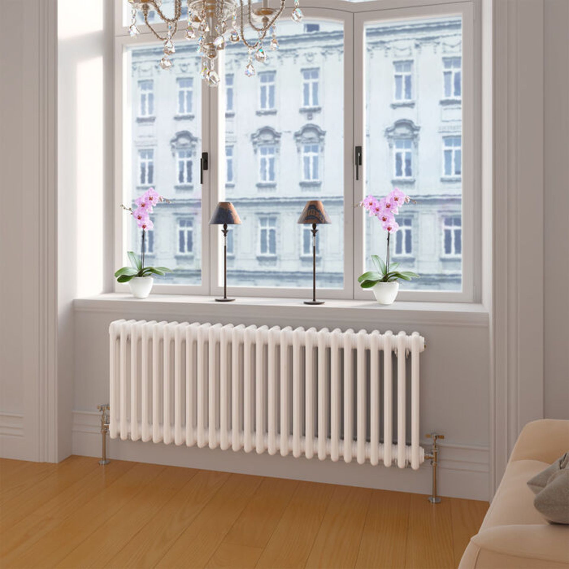 (CC18) 600x1180mm White Triple Panel Horizontal Colosseum Traditional Radiator. RRP £544.99. ... - Image 3 of 3