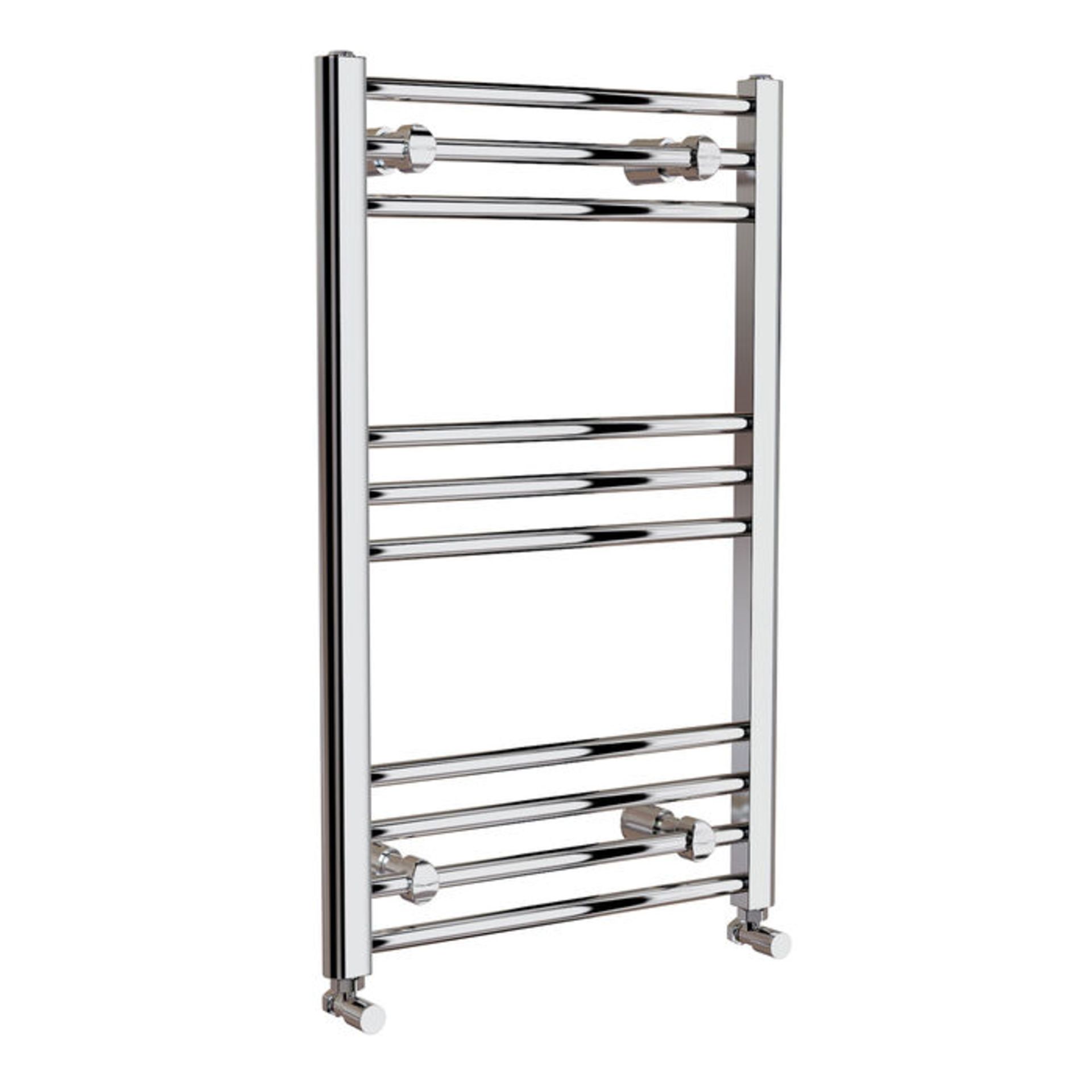 (Z162) 800x500mm Straight Heated Towel Radiator. RRP £99.99. This chrome towel radiator offer... - Image 2 of 2