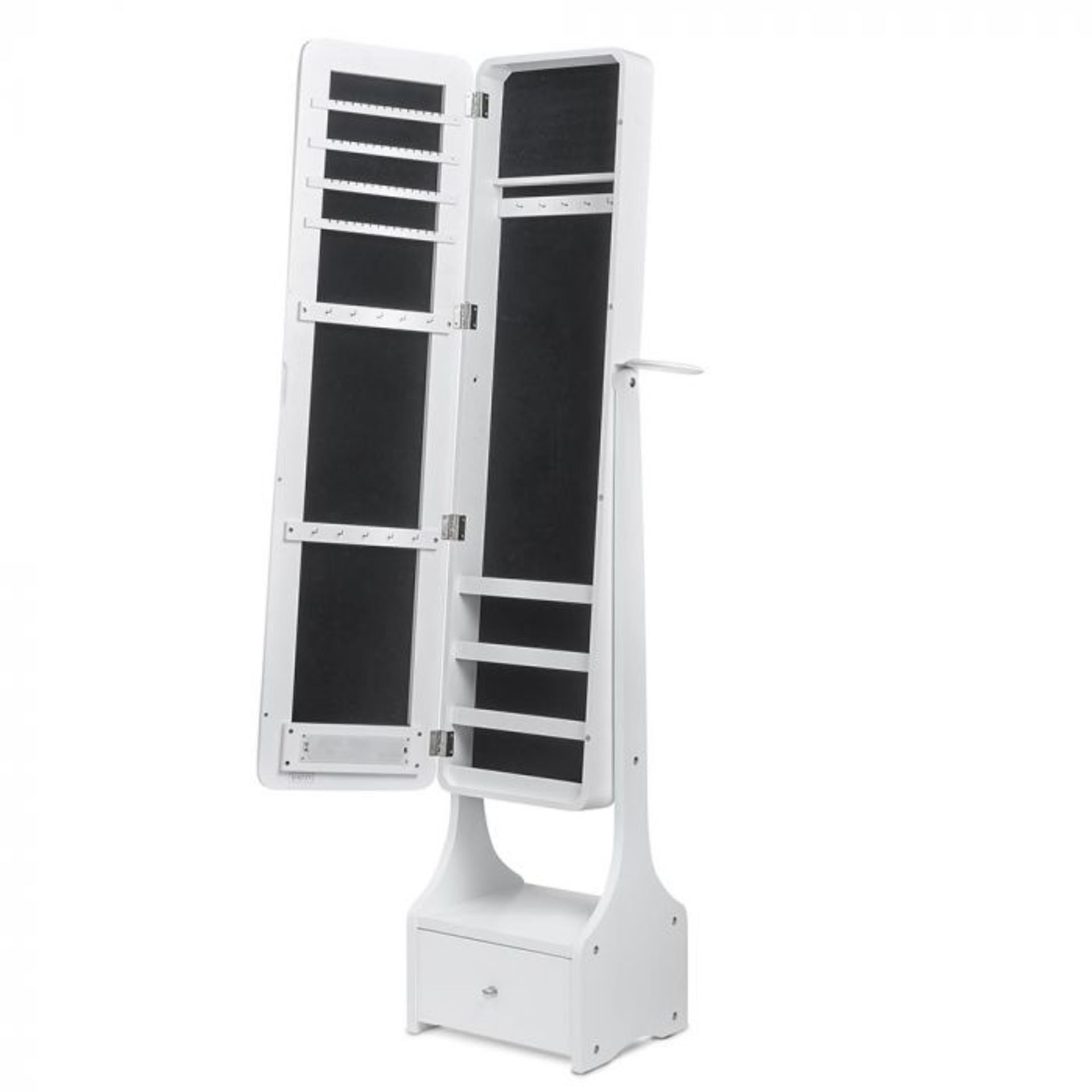 (CC5) White Illuminating LED Armoire Illuminating mirror with two LED panels and touchscreen d... - Image 6 of 6