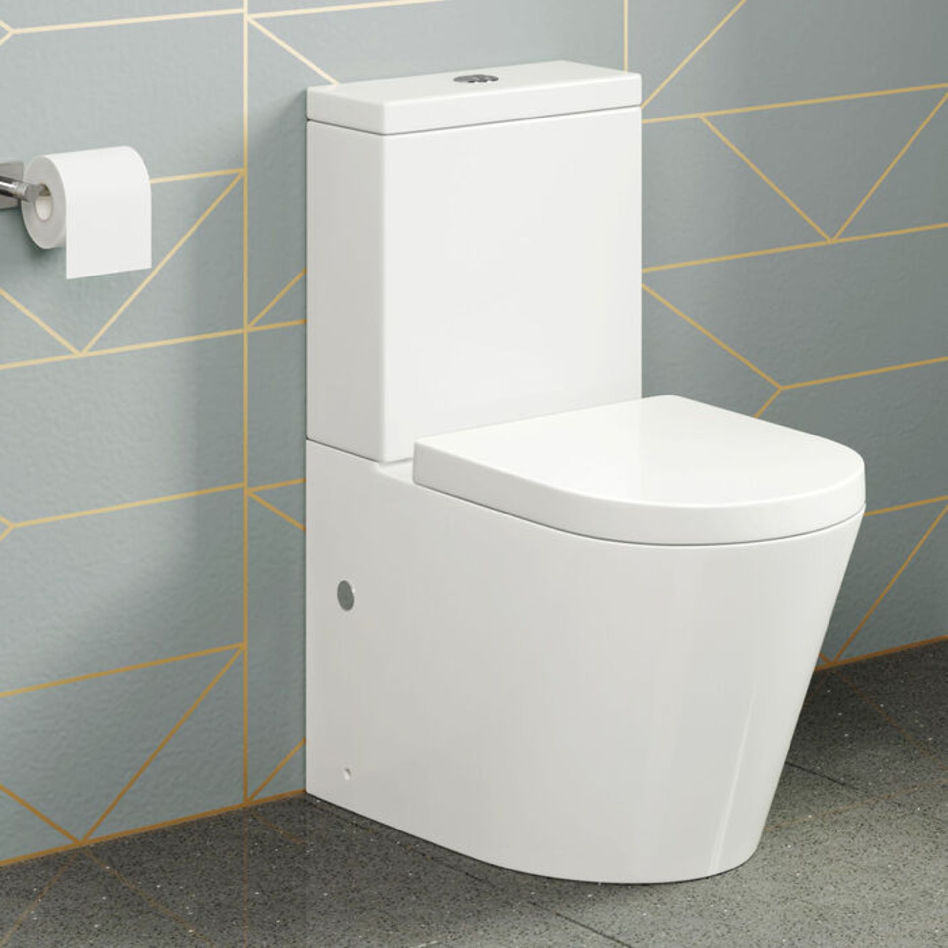 (TT175) Lyon II Close Coupled Toilet & Cistern inc. Lyon is a gorgeous, contemporary design, fi...